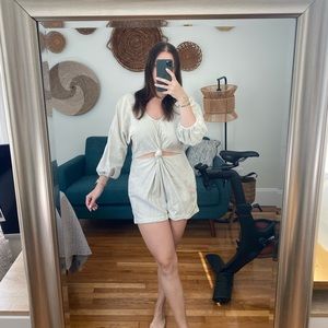 Green Free People Romper